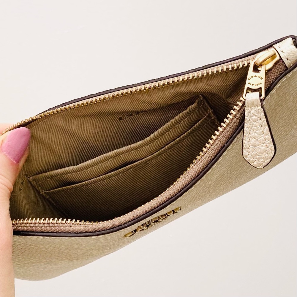 Coach Champaigne Gold Wristlet Clutch Pouch - Picture 6 of 6